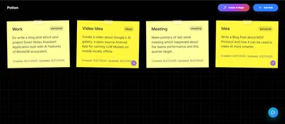 Potion: Smart Notes Assistant