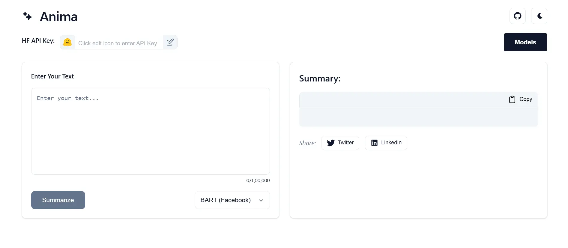 Anima: AI Text Summarizer